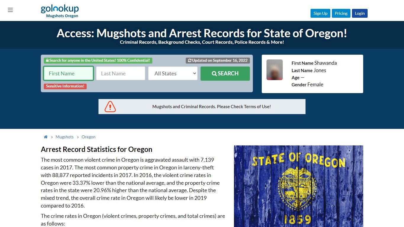 Mugshots Oregon, Oregon Mugshots, Oregon Arrest Records - GoLookUp